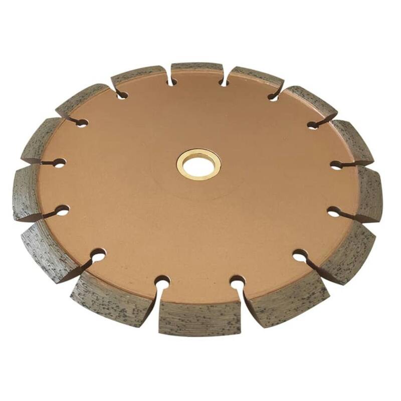 Disco cortador de grietas de 7 pulgadas para reparación de concreto y asfalto - Ancho de grieta de 1/2 pulgada - Husillo no roscado de 7/8 pulgadas a 5/8 pulgadas - CCS0750A7