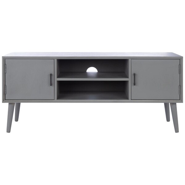 Safavieh Sorrel Mid - Century Media Stand, Distressed Grey - MED5701D