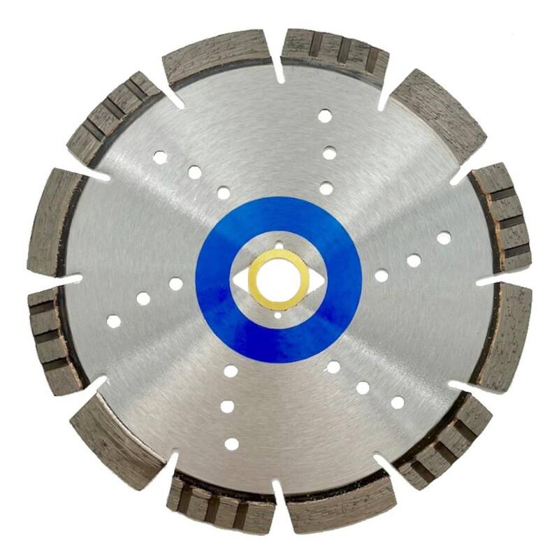 7 pulgadas de concreto duro/reforzado, asfalto, granito, terrazo, borde segmentado, hojas de sierra de diamante multiusos, 1 pulgada de arbor - LK70X_THD