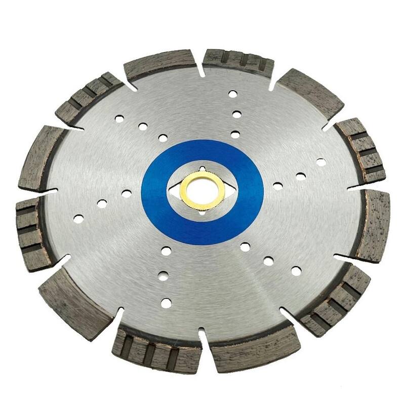 7 pulgadas de concreto duro/reforzado, asfalto, granito, terrazo, borde segmentado, hojas de sierra de diamante multiusos, 1 pulgada de arbor - LK70X_THD