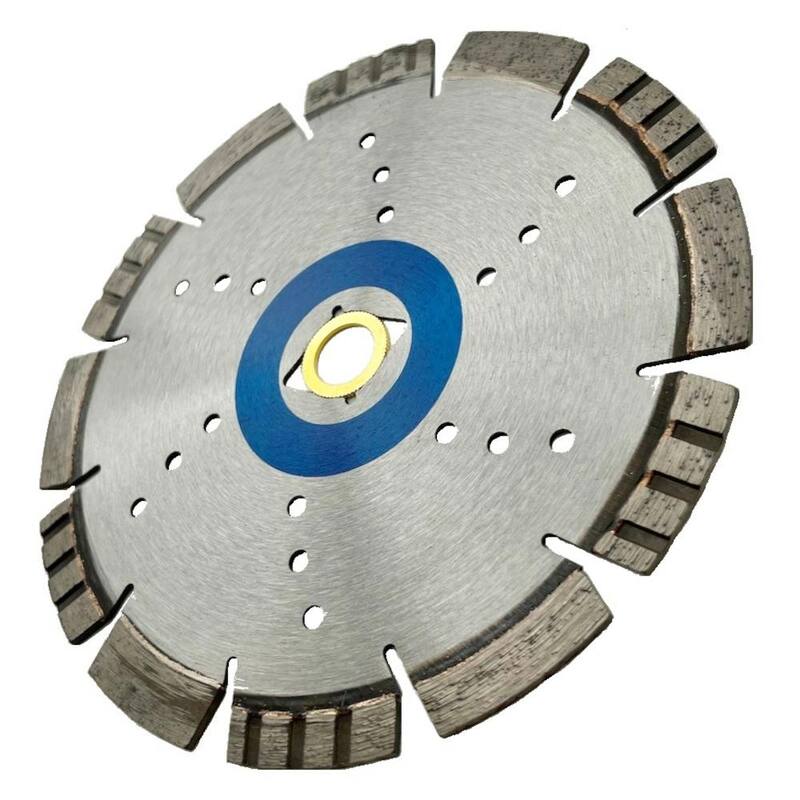 7 pulgadas de concreto duro/reforzado, asfalto, granito, terrazo, borde segmentado, hojas de sierra de diamante multiusos, 1 pulgada de arbor - LK70X_THD