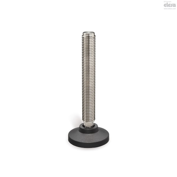 Elesa Levelling feet, LSQ.A-25-8.5-SST-M8x48 - LSQ.A-SST