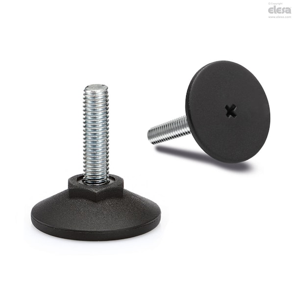 Elesa Zinc-plated steel, LX.30-SW17-M8x21 - LX