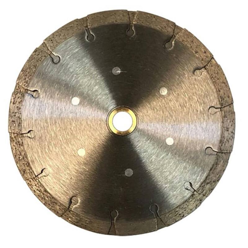 Herramienta Diamantada de 7 pulgadas para Tuck Point en Mortero, Ancho de Tuck de 1/4 de pulgada, Hojas Duales tipo Sandwich, Arbusto no roscado de 7/8"-5/8" - TSD0725A7_THD.