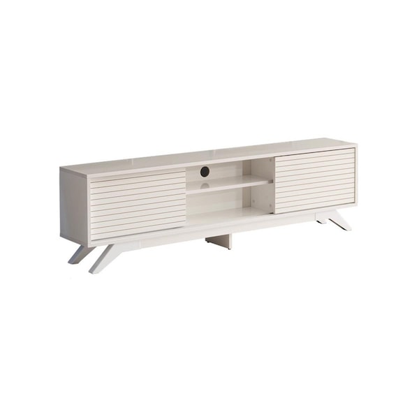Kd Bufe 12 x 67 x 14 in. Luxia TV Unit White - KD2985576