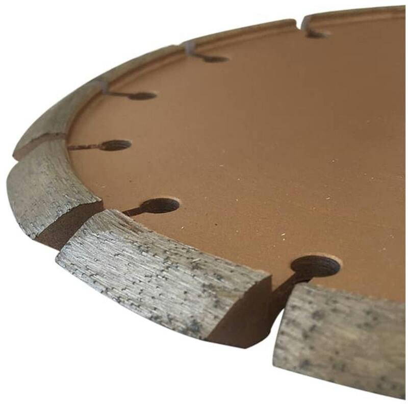 EDiamondTools 7 pulgadas Reparador de Concreto o Asfalto, Borde Segmentado, Corte de Grietas con Hoja de Diamante, 3/8 pulgadas de Ancho de Grieta, 5/8 pulgadas de Arbor Roscado - CCS0737A5