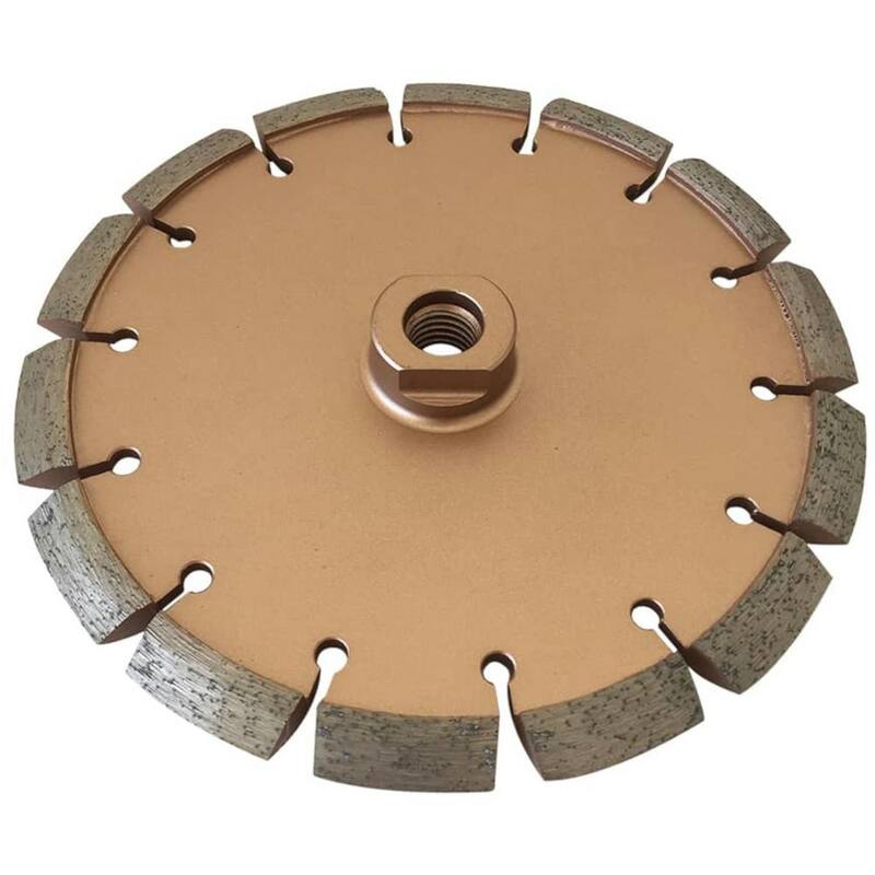 EDiamondTools 7 pulgadas Reparador de Concreto o Asfalto, Borde Segmentado, Corte de Grietas con Hoja de Diamante, 3/8 pulgadas de Ancho de Grieta, 5/8 pulgadas de Arbor Roscado - CCS0737A5