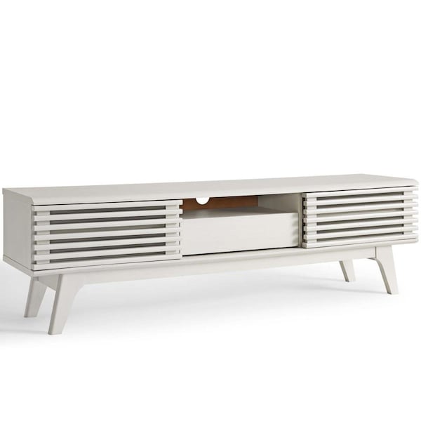 Modway Furniture 59 in. Render TV Stand - White - EEI-2541-WHI