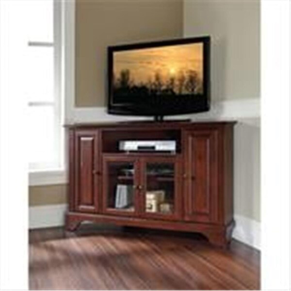 Abacus Crosley Furniture LaFayette 48 in. Corner TV Stand in Vintage Mahogany Finish - AB96690