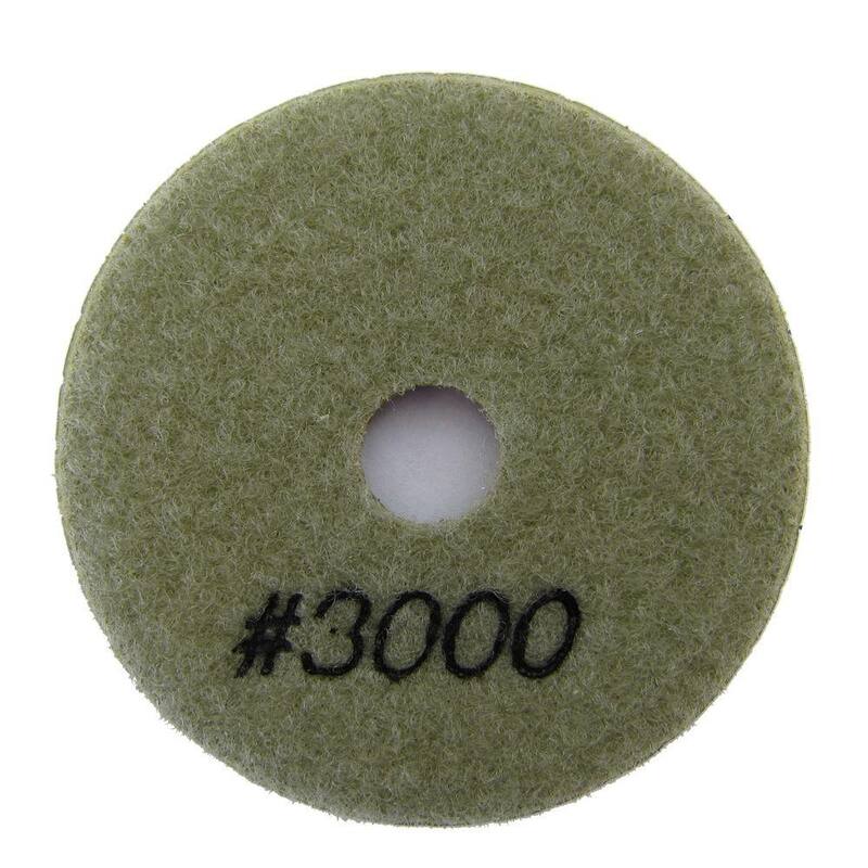 Almohadilla de pulido de diamante húmedo de grano #3000 de 3 pulgadas para piedra - WPP03-B-3000#