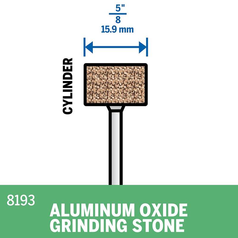 Piedra de esmerilado de óxido de aluminio de 1/8 pulgadas - 8193