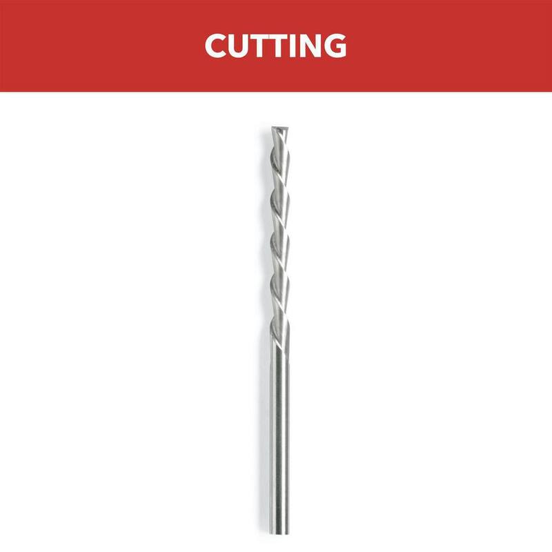 Broca de corte multiusos para herramienta rotativa Dremel 1/8 pulgadas para madera, plástico, fibra de vidrio, tablaroca, aluminio y revestimiento de vinilo - 561