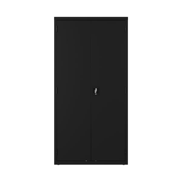 Hirsh Janitorial Cabinet, 18" D x 36" W x 72" H, Black - 24033