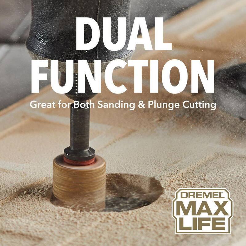 Dremel Max Life 60 Grit Carbide Rotary Sanding Drum - 408HP