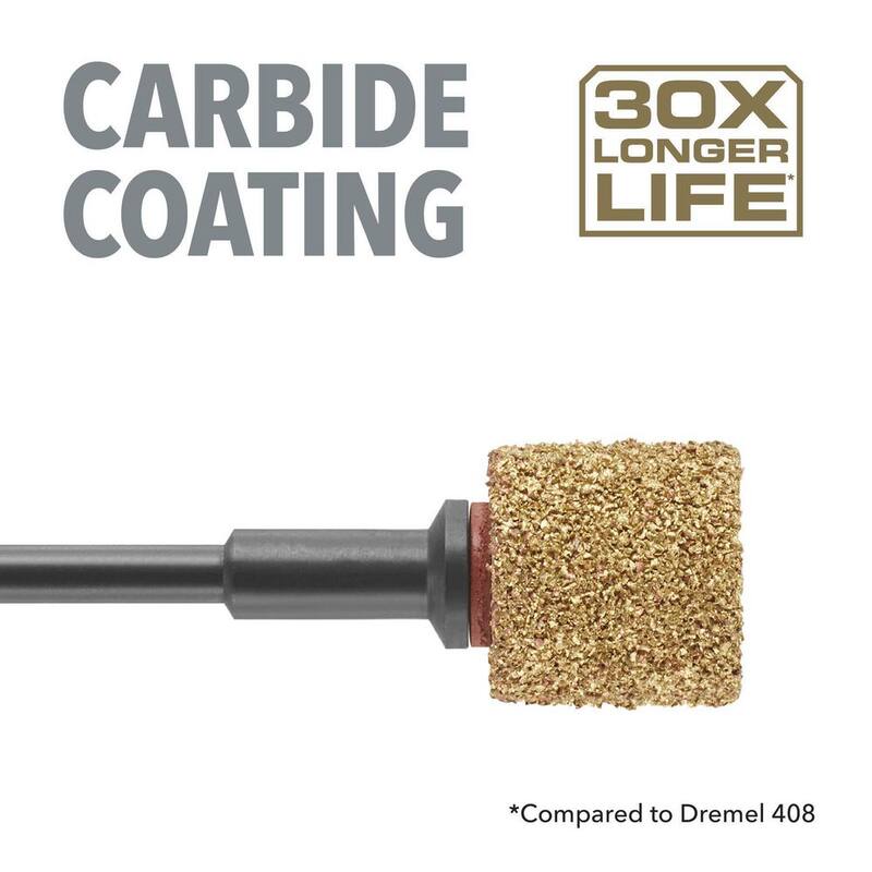 Dremel Max Life 60 Grit Carbide Rotary Sanding Drum - 408HP