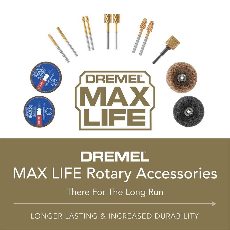 Dremel Max Life 60 Grit Carbide Rotary Sanding Drum - 408HP