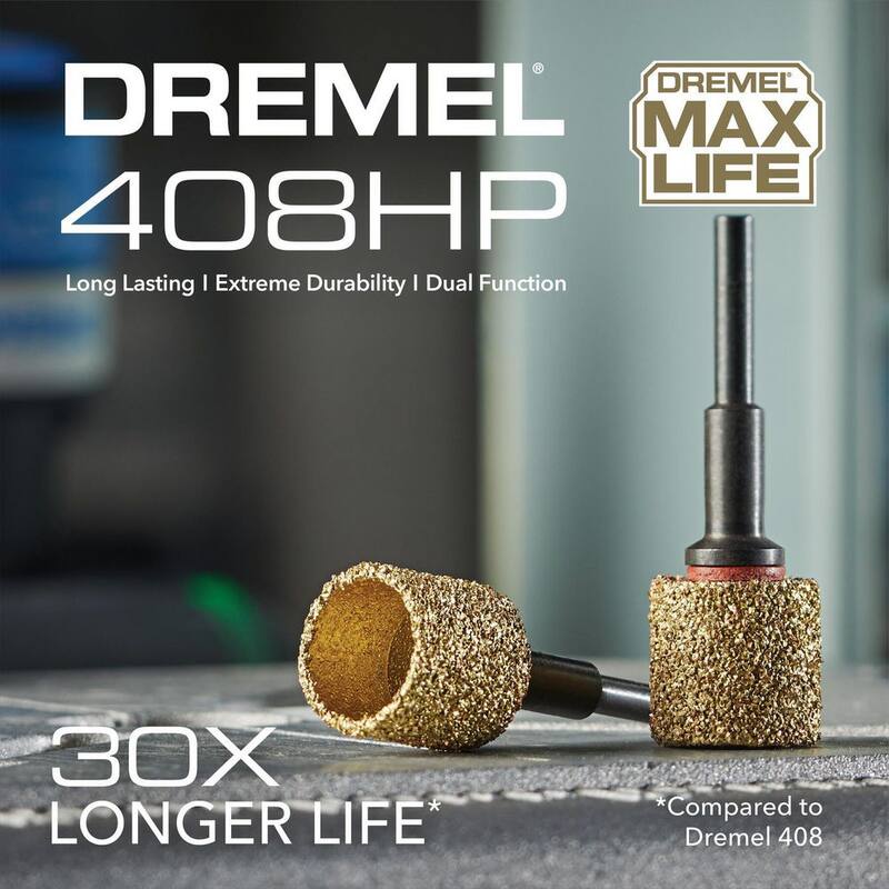Dremel Max Life 60 Grit Carbide Rotary Sanding Drum - 408HP
