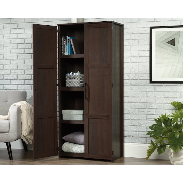 Sauder Homeplus Storage Cabinet Do , Hidden storage behind doors keeps clutter out of sight - 423999