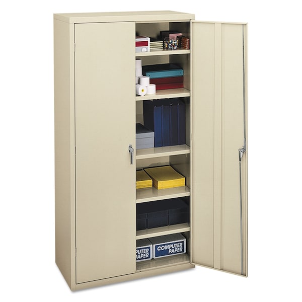 Hon Assembled Storage Cabinet, 36w x 18-1/4d x 71-3/4h, Putty - HSC1872.L.L