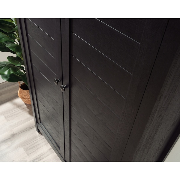 Sauder Cottage Road Storage Cabinet Ro , Hidden storage behind doors to help hide the clutter and chaos - 433803