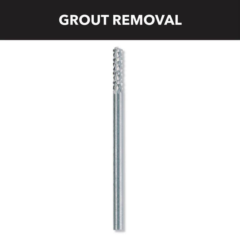 Accesorio de eliminación de cemento de carburo para herramienta rotativa Dremel de 1/8 pulgadas - 570