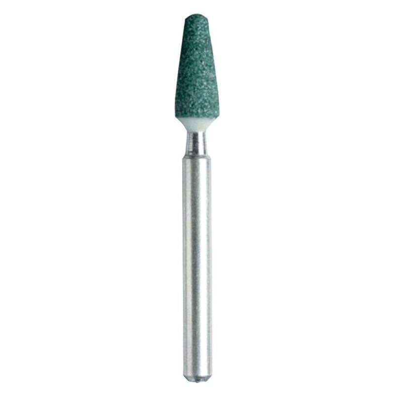 Piedra de molienda de carburo de silicio en forma de cono para herramienta rotativa de 3/16 pulgadas Dremel para piedra, vidrio, cerámica, porcelana, piedra preciosa (paquete de 2) - 84922