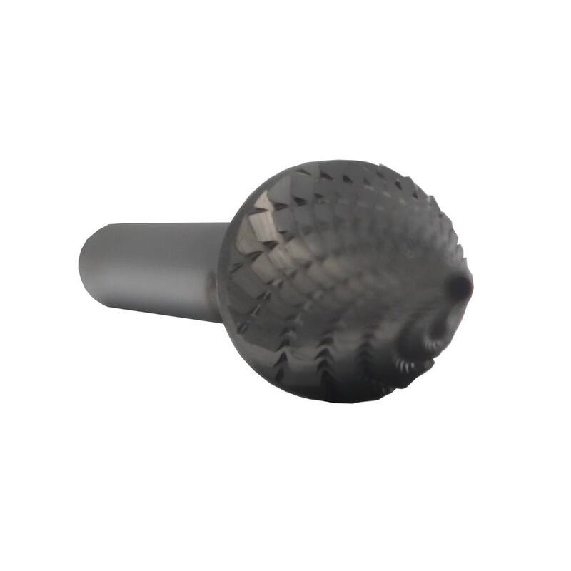 Broca América 1/4 pulg. x 1/2 pulg. Punto Cónico Extremo Sólido Carburo de Tungsteno Lima Rotativa con Broca de Archivo con Vástago de 1/4 pulg. - DULSM1