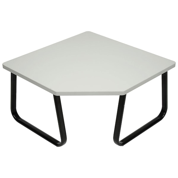 Global Industrial Corner Coffee Table, Gray Top, 30 x 30 - 238414GY