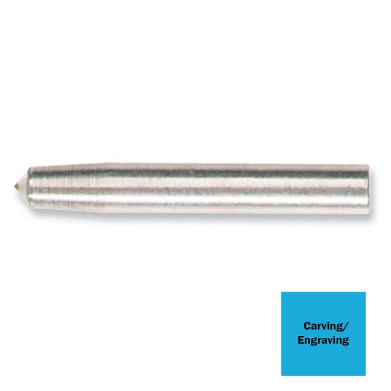 Broca de punta de diamante de herramienta rotativa de 1/10 pulgadas de Dremel utilizada para grabar en superficies duras - 9929