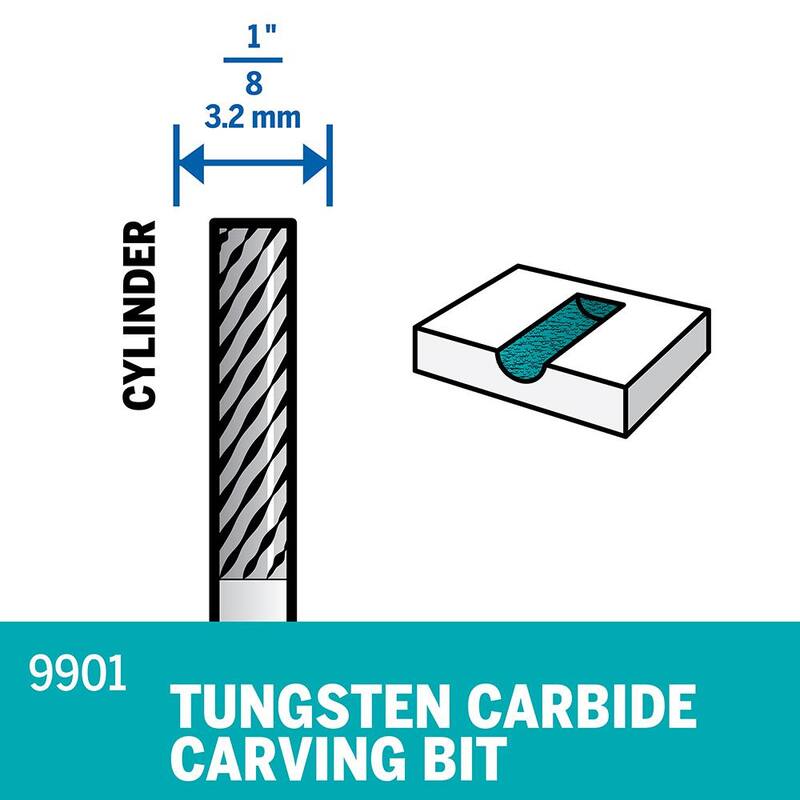 Accesorio giratorio rectangular de carburo de tungsteno para acero, acero inoxidable, hierro, cerámica y madera dura - 9901
