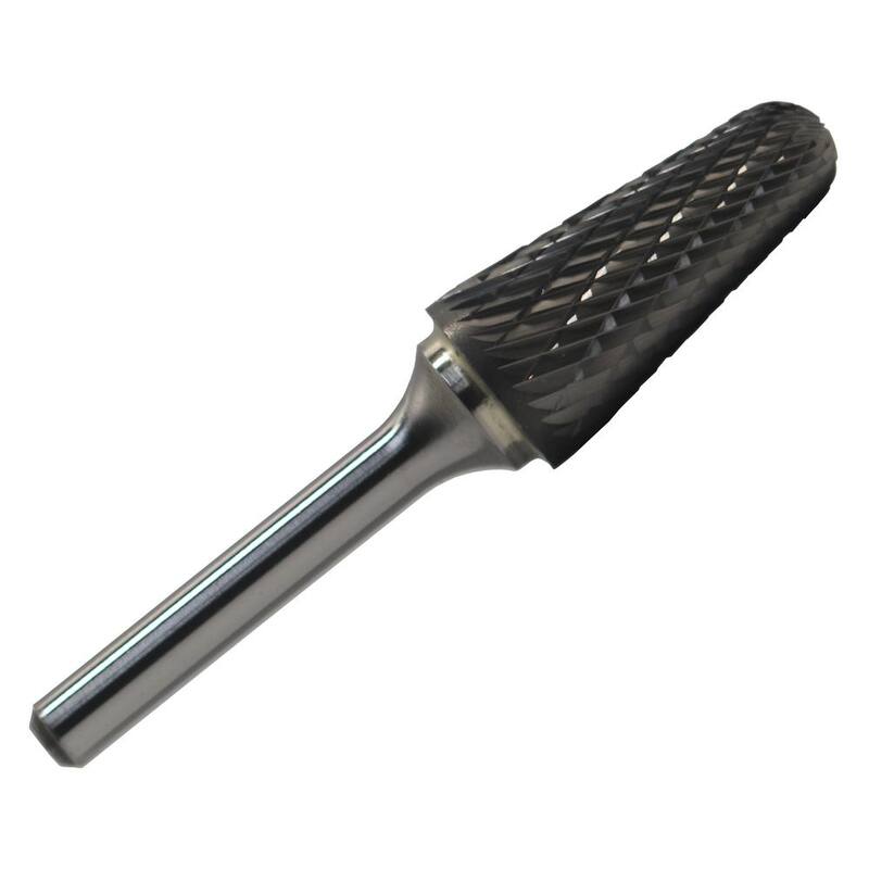 Broca americana de carburo sólido en forma de cono de 3/8 pulg. x 1-1/16 pulg. con vástago de 1/4 pulg. - DULSL3NF