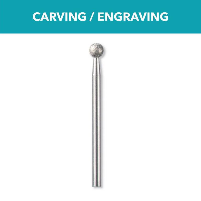 Rueda de Diamante para Accesorio Rotativo de 11/64 pulgadas para Madera, Cerámica, Vidrio, Acero Endurecido + Piedras Semipreciosas - 7105