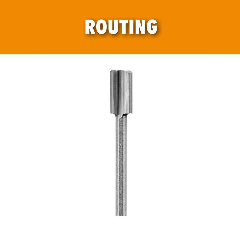 Broca de enrutamiento recta de 1/4 de pulgada para herramienta rotativa RYOBI (Para madera y plástico) - A90RT01
