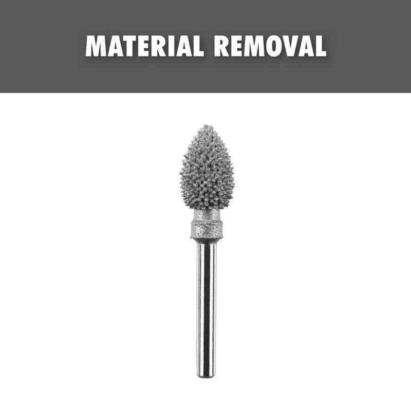 Herramienta rotativa RYOBI para eliminar material de forma suave con forma de llama (para madera, plástico, fibra de vidrio y tablaroca) - A90MR02