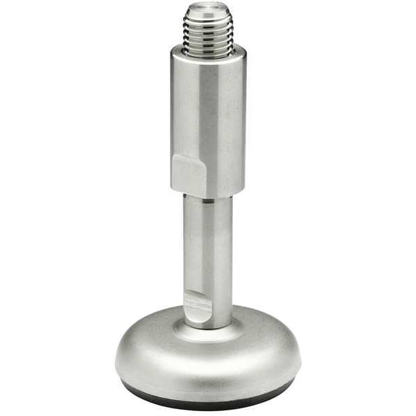 Elesa Level Foot, Swivel Stud, M10, 3-1/64in Base - LMRS.100-SST-M20-205