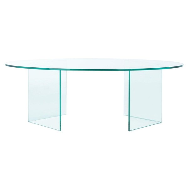 Safavieh Carsten Tempered Glass Coffee Table, Clear - COF7302A-2BX