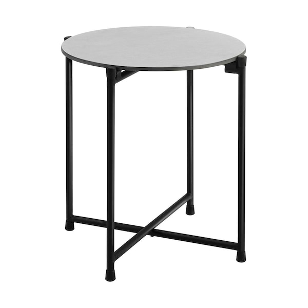 Kd Cama De Bebe 18 in. Alburgh All-Weather Cocktail Table, Black - KD3232873