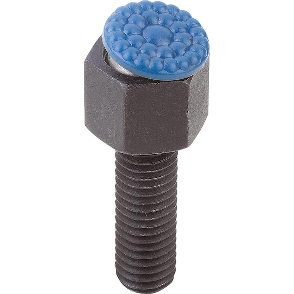 Kipp Self-Aligning Pads With O-Ring, Form:P Carbon Steel, Adjustable, Comp:Polyurethane, Sw=19 - K0288.612X020