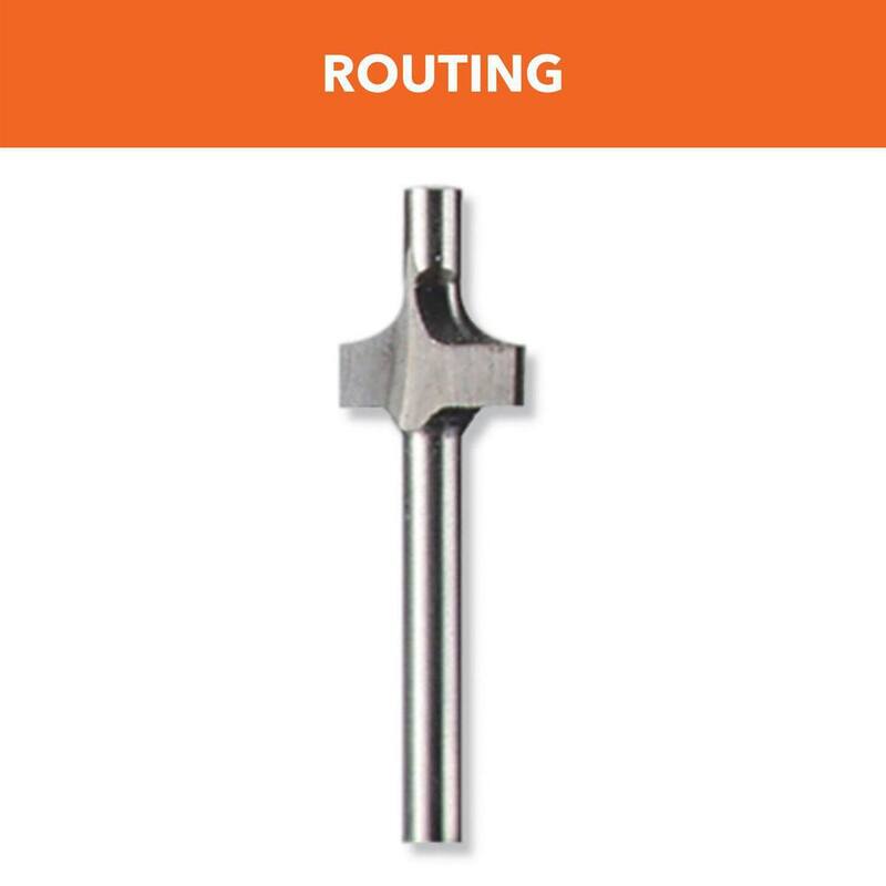 Broca para redondear esquinas de herramienta rotativa de 1/8 pulgadas Dremel para madera y materiales suaves - 615