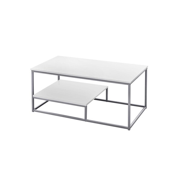 Homeroots White, Silver Metal Table Set - 3 Piece - 366093