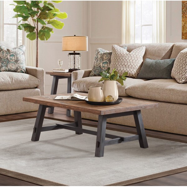 Alaterre Furniture 48 X 32 X 18, Pine Top, Stain/Nitrocellulose Lacquer - ANAD12RNB