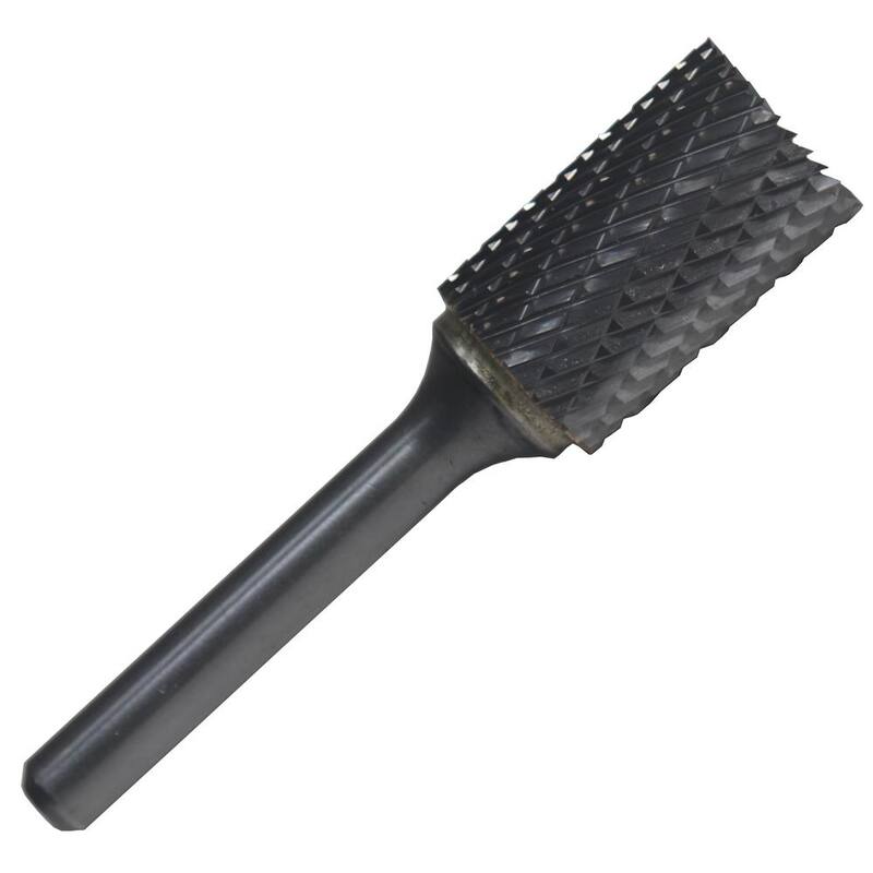 Broca América 1/8 in. x 1/2 in. Cortadora de extremo cilíndrica de carburo sólido con vástago de 1/4 in. - DULSB11