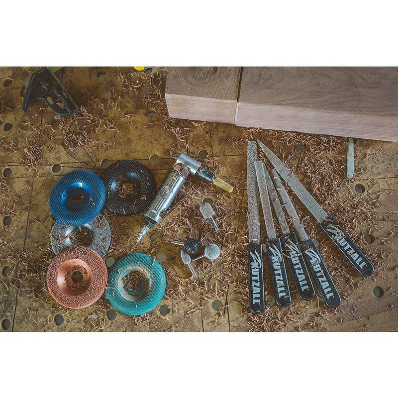 KUTZALL Burr Flama, 1/8 pulgadas de eje, Diámetro de la cabeza 1/4 pulgadas x Longitud de la cabeza 1/2 pulgadas, Dientes de carburo de tungsteno, Grueso - FL-14-E