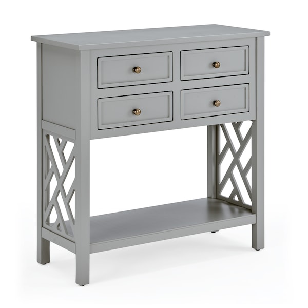 Alaterre Furniture 32 X 14 X 32, Pine with Composite Wood Top, Gray - ANCT1040
