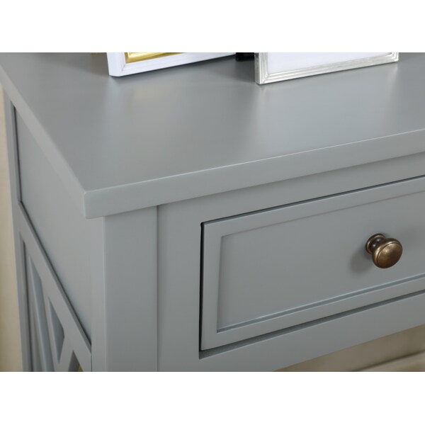 Alaterre Furniture 32 X 14 X 32, Pine with Composite Wood Top, Gray - ANCT1840