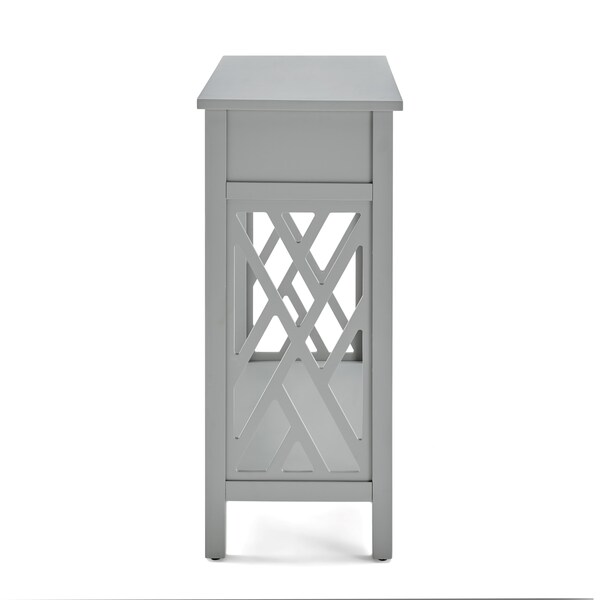 Alaterre Furniture 32 X 14 X 32, Pine with Composite Wood Top, Gray - ANCT1840