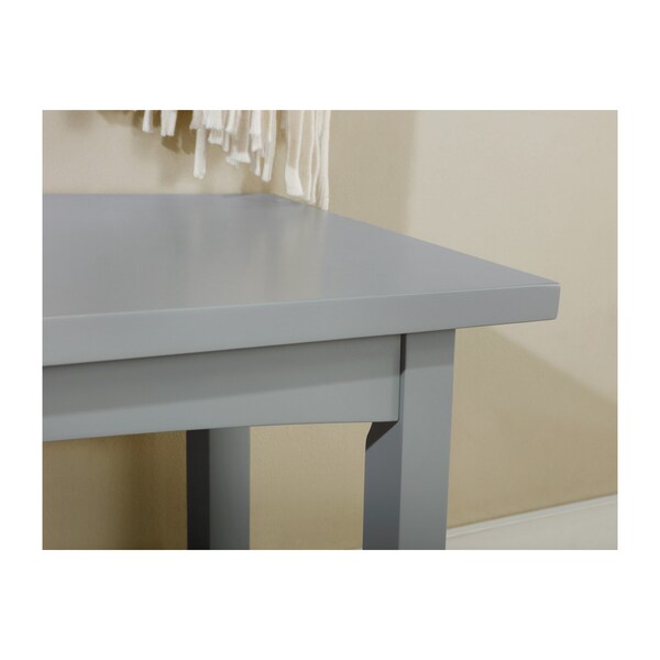 Alaterre Furniture 32 X 14 X 32, Pine with Composite Wood Top, Gray - ANCT1840