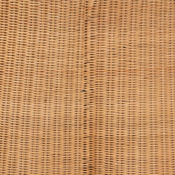 Bali & Pari Palm Bohemian Honey Scallop Rattan Coffee Table - 244-13635-ZORO