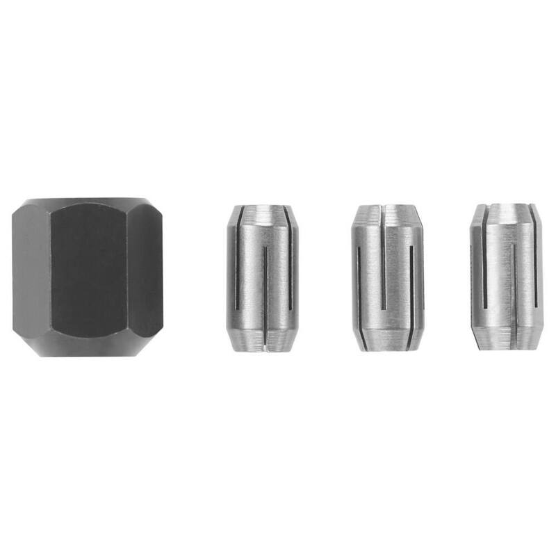 Juego de pinzas y tuerca de pinza de repuesto Rotozip 1/8 in. 5/32 in. y 1/4 in. (4 piezas) - CN1