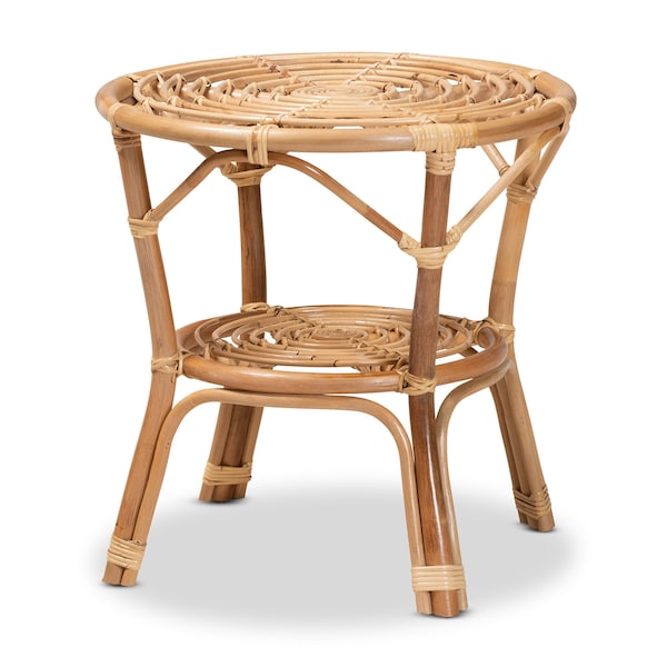 Baxton Studio Cariel Modern Bohemian Natural Brown Rattan Coffee Table - 210-12720